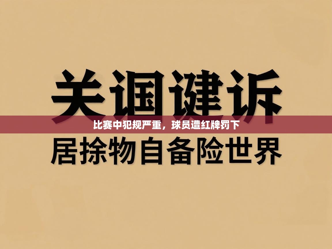 比赛中犯规严重，球员遭红牌罚下  第1张